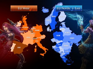 eu2-map Map der Servertrennung in LoL